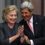 Hillary Clinton and John Kerry