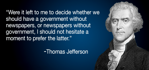 Jefferson - freedom of the press