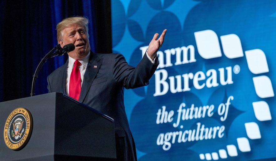 Trump speaks to farmers
