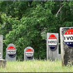 voter fraud - tombstones