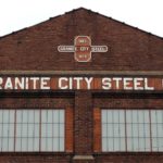 Historic building exterior at U.S. Steel Corp's Granite City Works in Granite City