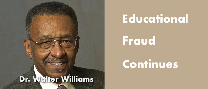 Dr. Walter Williams - educational fraud