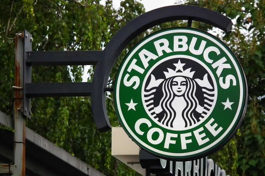 Starbucks sign - old logo