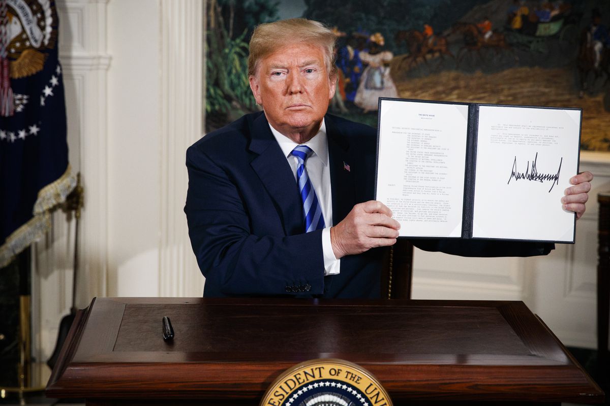 Trump signs reversal of JOCPA - Iran