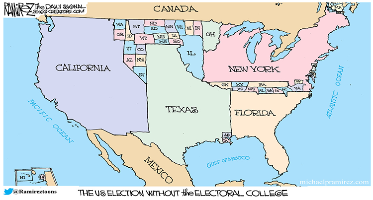 US map w-o Electoral College - Ramirez