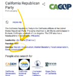 Google Post: CA Rep Party = Nazis