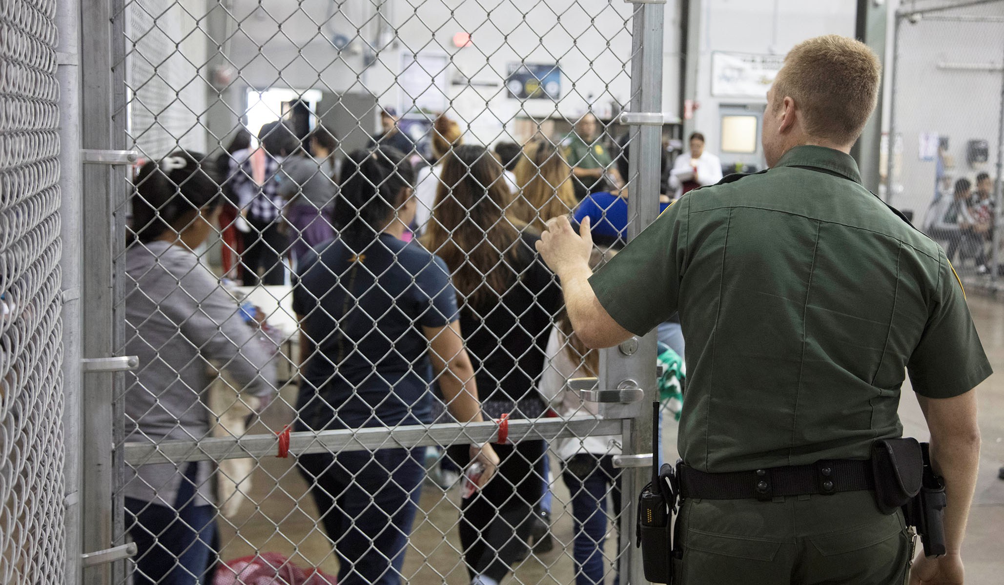 Inside U.S. Customs and Border Protection detention facility