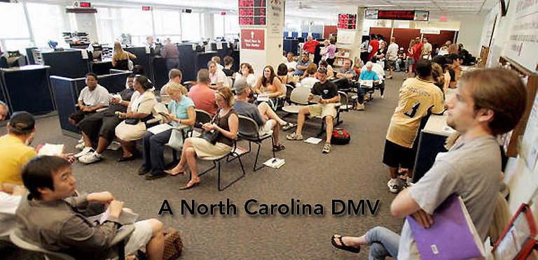 NC DMV waiting