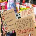 Protest-Trump-Signs-London-Name-Calling