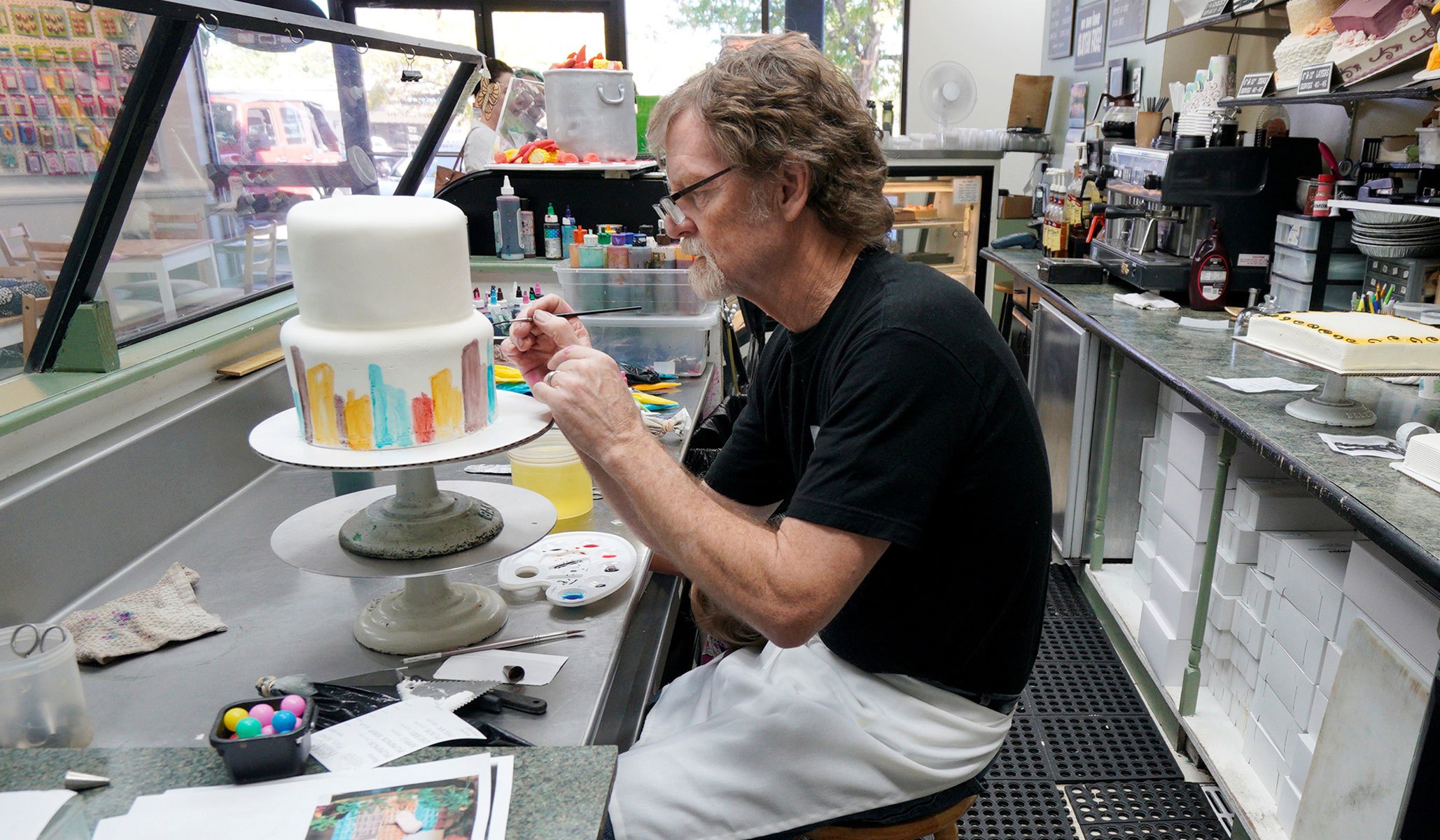Jack Phillips at work at his Masterpiece Cakeshop