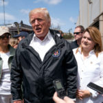 Trump in Puerto Rico after Hurricane Maria