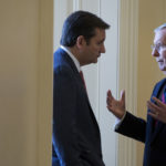 Mitch McConnell talks with Ted Cruz,