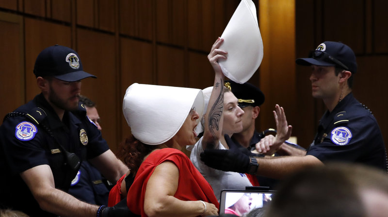 Protesters on day 2 of Kavanaugh hearing