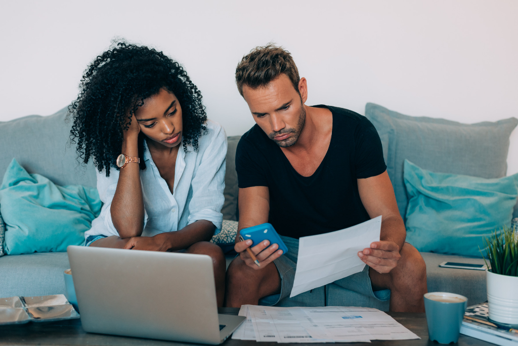 Couple doing financial planning