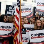 Supporters of nominee Brett Kavanaugh rally