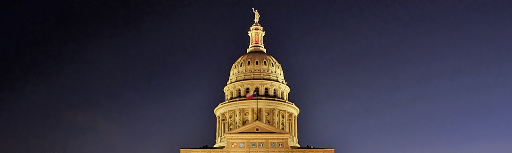 Texas Capital at night