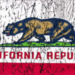 Cracked California State Flag