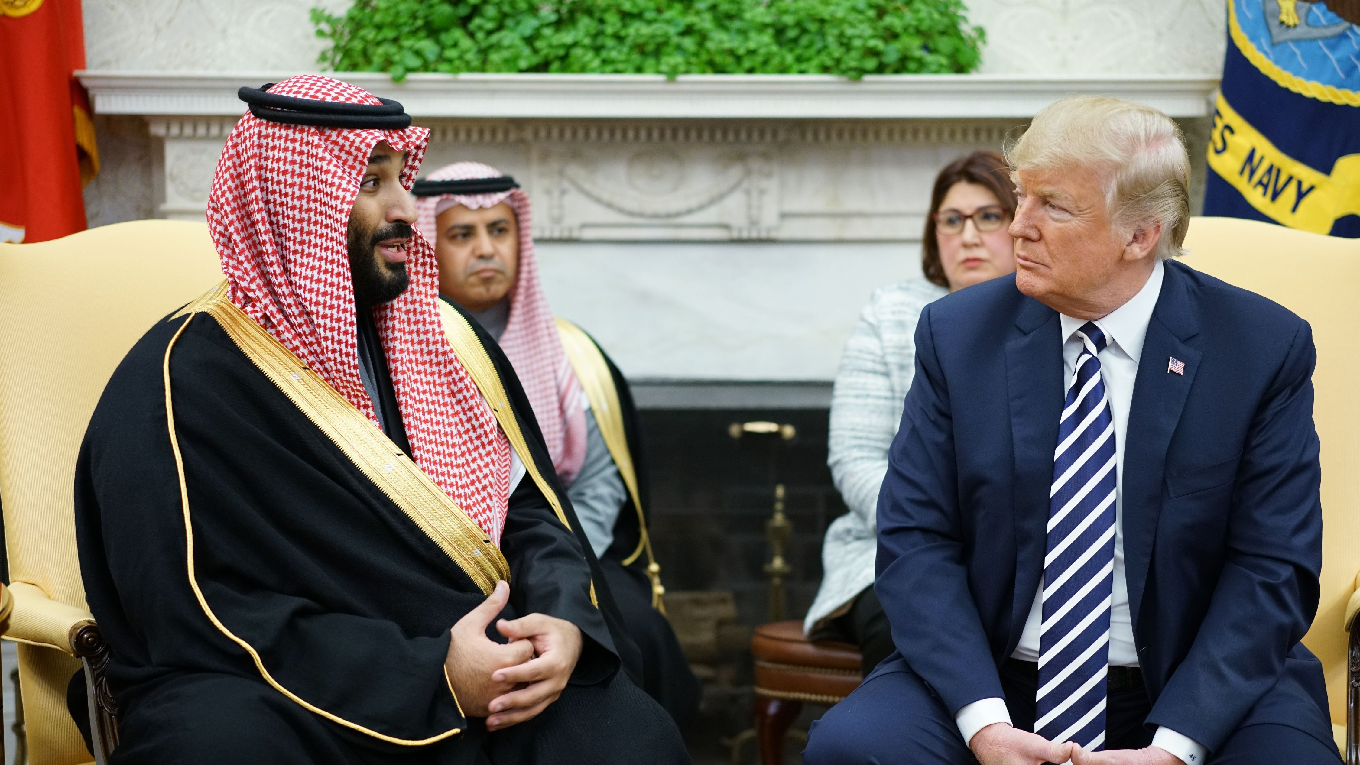 President Trump & Saudis at White House