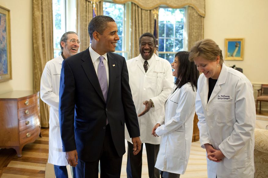 Obama & Health care workers