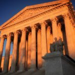 US Supreme Court Bldg at sunset