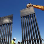 Border wall construction in Santa Teresa