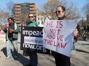impeach Trump protestors