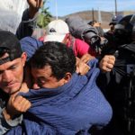 Illegal immigrants tussle w/ Border Agents
