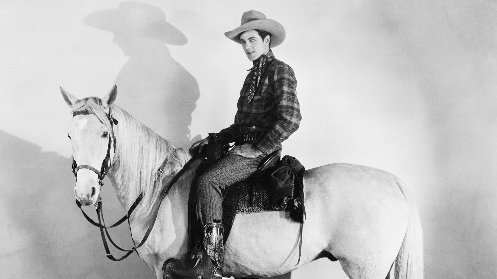 Gary Cooper on a horse