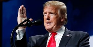 Trump speaks with emphasis