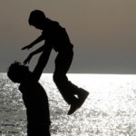 father-son silhouette