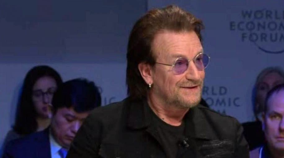 Bono speaks at World Economic Forum 2019