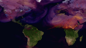 color satellite image of earth