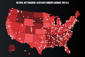 2018 hate map from SPLC