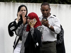 Muslims at mosque in NZ