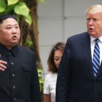 North Korea's leader Kim Jong Un and U.S. President Donald Trump talk in the garden of the Metropole hotel during the second North Korea-U.S. summit in Hanoi, Vietnam February 28, 2019. REUTERS/Leah Millis - RC1FDD0BCA40