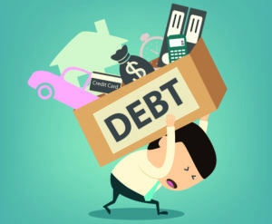 carrying heavy debt