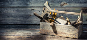 Vintage carpenters tool box