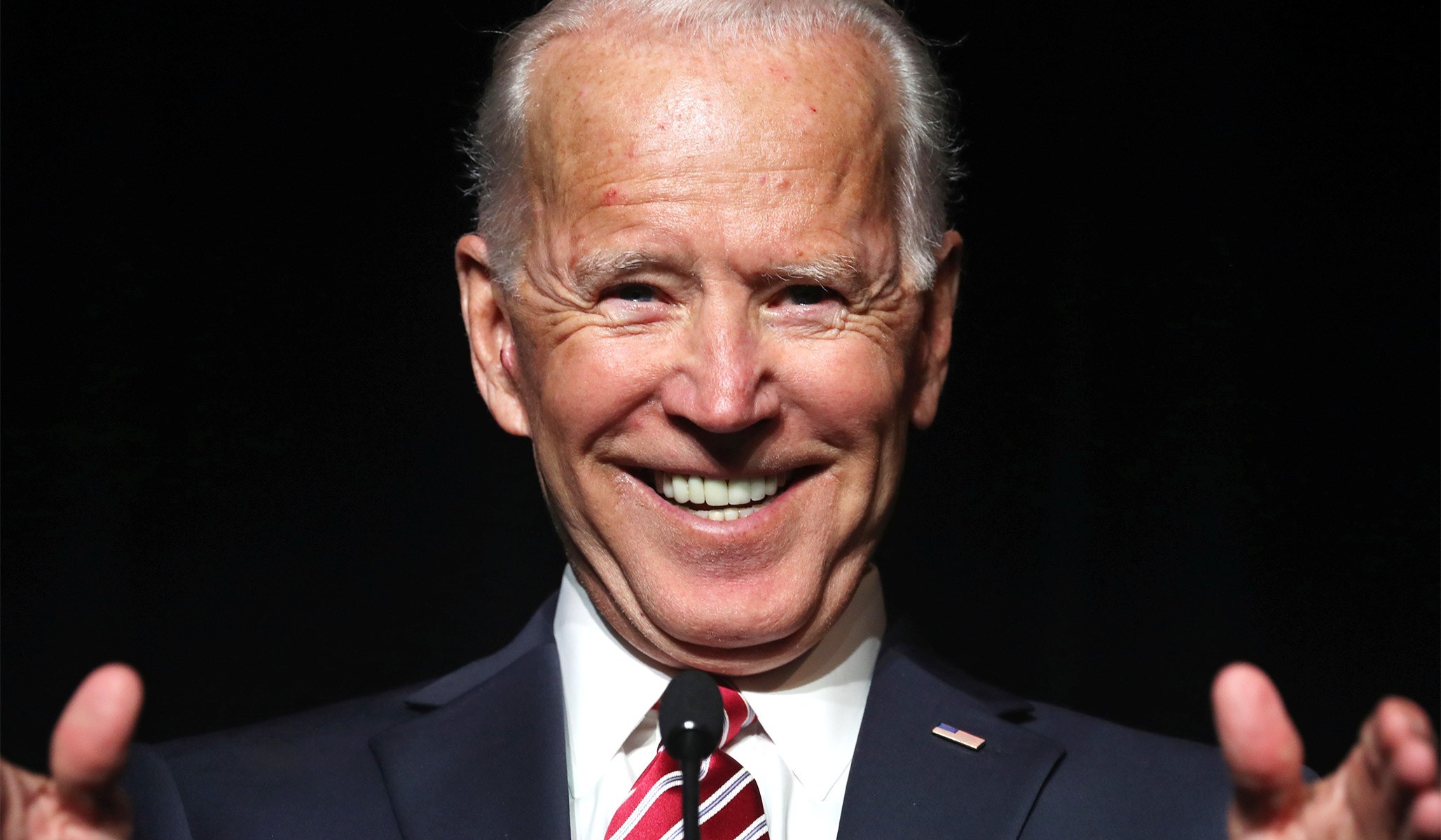 Joe Biden smiling