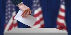 Ballot box & voter