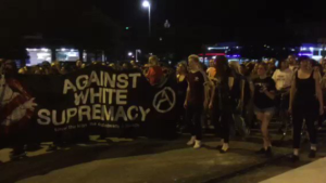 antifa protest video