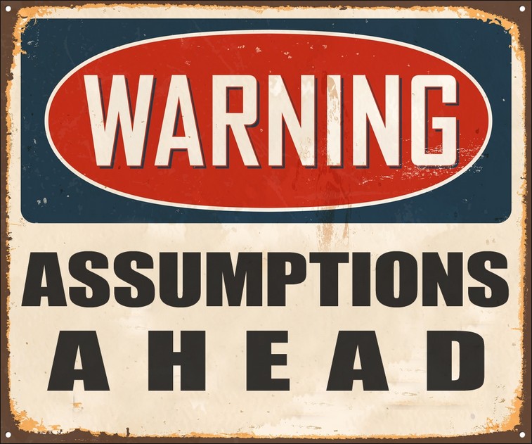 warning assumptions ahead