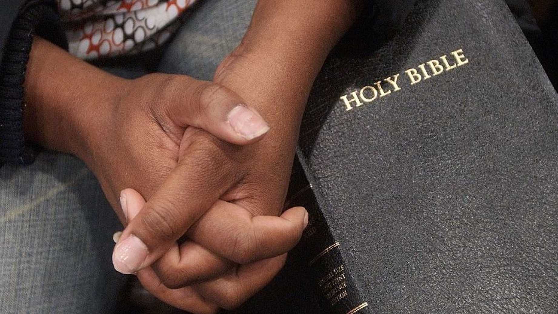 woman praying - bible