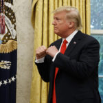Donald Trump Oval Office - boxing pose