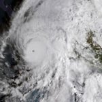 Satellite image of hurricane Dorian