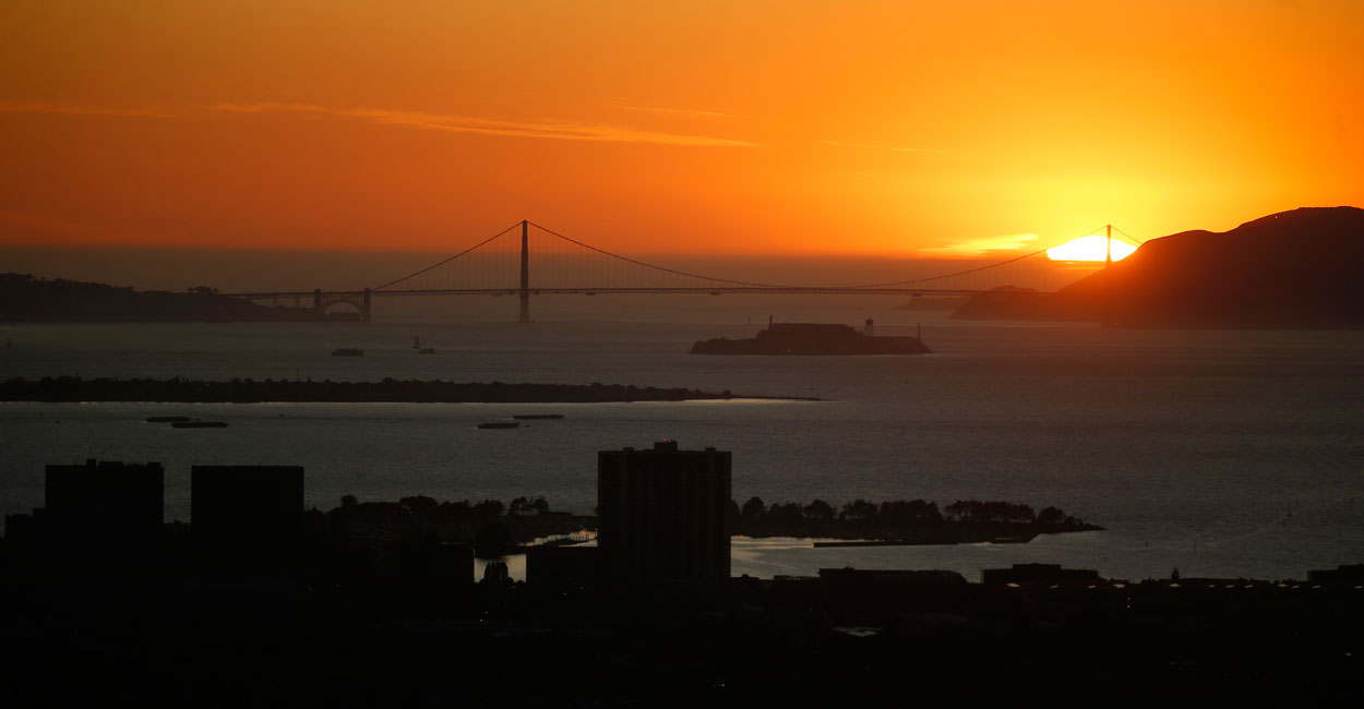 San Francisco Bay at sunset