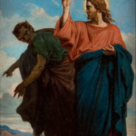 Oil painting of Jesus