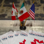 Table, 3 flags-mexico, canada, US