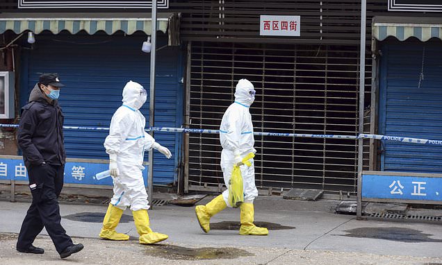 Chinese medical Workers in haz-mat