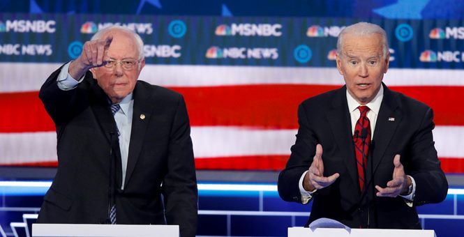 Biden vs. Sanders on debate stage