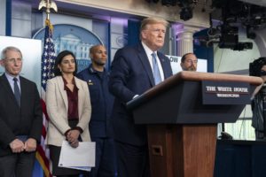 Trump press briefing covid-19